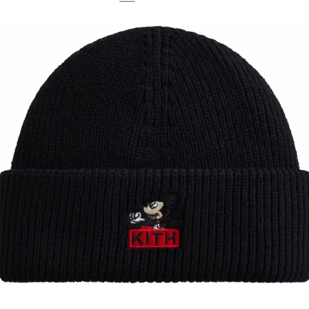 NWT Kith x Disney Mickey & Friends Mickey Mia Beanie - Black